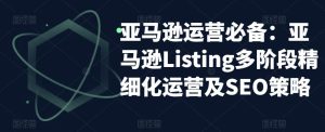 亚马逊运营必备：亚马逊Listing多阶段精细化运营及SEO策略-润泽资源库