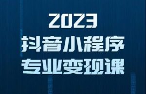 2023年抖音小程序变现保姆级教程,0粉丝新号,无需实名,3天起号,第1条视频就有收入-润泽资源库