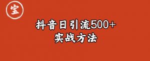 宝哥抖音直播引流私域的6个方法，日引流500+-润泽资源库