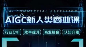 张诗童·AIGC新人类商业课,行业分析/效率提升/商业机会/认知升维-润泽资源库