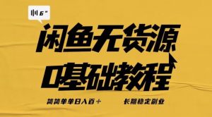 独家闲鱼无货源详细玩法，简简单单日八百+，长期稳定副业【揭秘】-润泽资源库