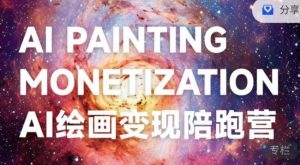 蛮驴·AI绘画变现陪跑营,快速产出可商业变现的图-润泽资源库