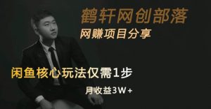 闲鱼核心玩法不卖货也能1年变现20W,玩法简单-润泽资源库