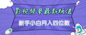 影视号最新玩法，新手小白月入四位数，零粉直接上手【揭秘】-润泽资源库