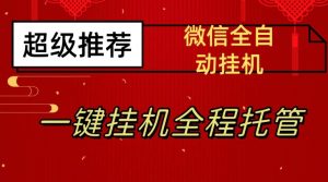 最新微信挂机躺赚项目，每天日入20—50，微信越多收入越多【揭秘】-润泽资源库