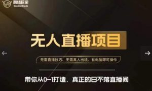 前线玩家快手无人直播带货课,带你从0-1打造,真正的日不落直播间-润泽资源库