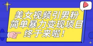 价值3980的男粉暴力引流变现项目，一部手机简单操作，新手小白轻松上手，每日收益500+【揭秘】-润泽资源库