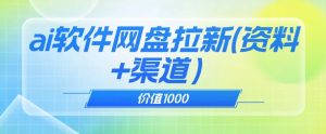 价值1000免费送ai软件实现uc网盘拉新（教程+拉新最高价渠道）【揭秘】-润泽资源库