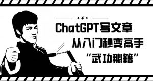ChatGPT写文章,从入门秒变高手的‘武功秘籍’【揭秘】-润泽资源库