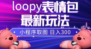 小狸猫loopy表情包小程序取图玩法，最新出的表情包素材-润泽资源库