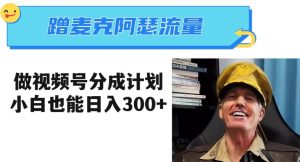 蹭麦克阿瑟热点，做视频号分成计划，小白三分钟一条日入300+【揭秘】-润泽资源库