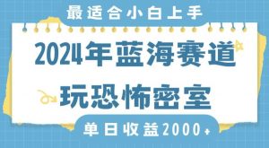 2024年蓝海赛道玩恐怖密室日入2000+，无需露脸，不要担心不会玩游戏，小白直接上手，保姆式教学【揭秘】-润泽资源库
