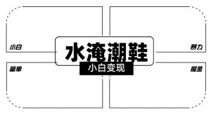 2024全新冷门水淹潮鞋无人直播玩法，小白也能轻松上手，打爆私域流量，轻松实现变现【揭秘】-润泽资源库