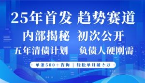 2025年首次公开，真正的事业型赛道，客咨不断，单月轻松破W-润泽资源库