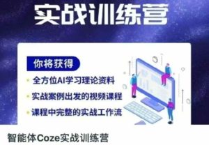 智能体Coze实战训练营，掌握新时代效率工具，让你人生即刻开挂-润泽资源库