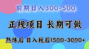 五一节高收益项目,前期做一天收益300-500左右,熟练后日入收益1.5k【揭秘】-润泽资源库