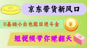 最新京东短视频带货代运营秘籍,轻松躺挣【揭秘】-润泽资源库