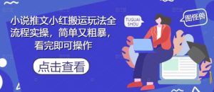 小说推文小红搬运玩法全流程实操，简单又粗暴，看完即可操作-润泽资源库