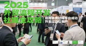 2025外贸流程开发社媒全攻略,利用免费社媒平台成功开发过百位客户-润泽资源库