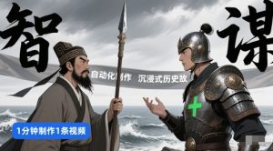 扣子工作流一键生成沉浸式历史故事，一天工作量，3分钟搞定-润泽资源库
