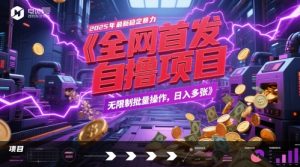 全网首发，2025年最新稳定暴力全自动自撸项目，无限制批量操作，日入多张【揭秘】-润泽资源库