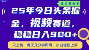 今日头条视频赛道最新玩法，每天十分钟，保底日入9张+【揭秘】-润泽资源库