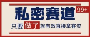 小红书某音私密赛道引流获客 自热矩阵日引200+【揭秘】-润泽资源库