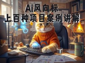 Ai风向标-附100种项目案例玩法-0基础小白到大神ai视频商业应用教学-润泽资源库