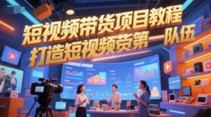短视频带货项目教程，打造短视频带货第一队伍-润泽资源库