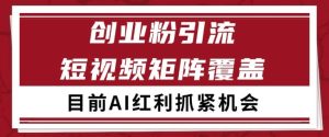 小红书某音创业赛道引流获客 自热矩阵日引200+【揭秘】-润泽资源库