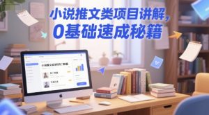 小说推文类项目讲解，0 基础速成秘籍-润泽资源库