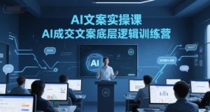 AI文案实操课，AI成交文案底层逻辑训练营-润泽资源库