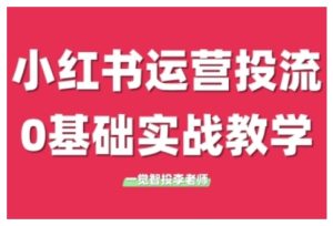 小红书运营投流，小红书广告投放从0到1的实战课，学完即可开始投放（更新）-润泽资源库