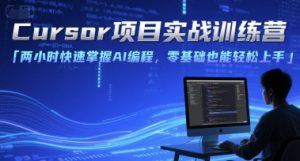 Cursor项目实战训练营，两小时快速掌握AI编程，零基础也能轻松上手-润泽资源库