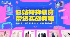 B站好物悬赏带货实战教程,平台流量大,抓住这波带货红利,别再盯着抖音内卷了-润泽资源库