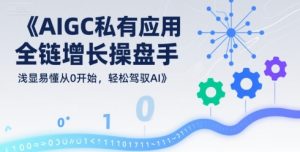 AIGC私有化应用全链增长操盘手，浅显易懂从0开始，轻松驾驭AI-润泽资源库