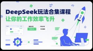 DeepSeek玩法合集课程,让你的工作效率飞升-润泽资源库