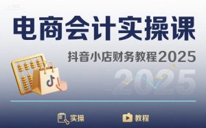 电商会计实操课-抖音小店财务教程2025-润泽资源库