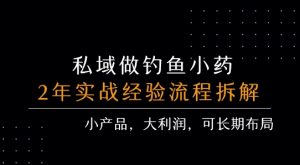 私域做钓鱼小药 每单利润3张+ 详细流程拆解-润泽资源库